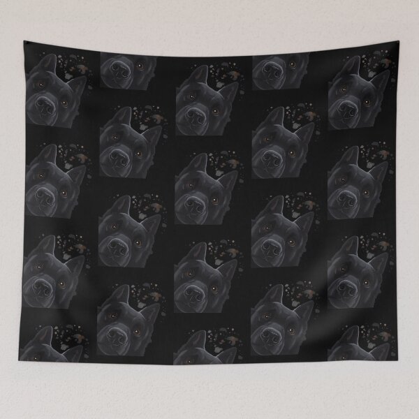 Item preview, Curious Schipperke Dog designed and sold by alwe-designs.
