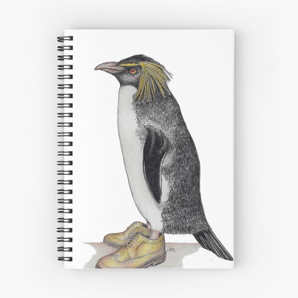 Item preview, Penguin in gold wingtips designed and sold by JimsBirds.