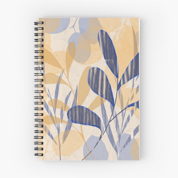 Item preview, Blue and Gold Leaves Modern Art Design designed and sold by NancyMerkle.