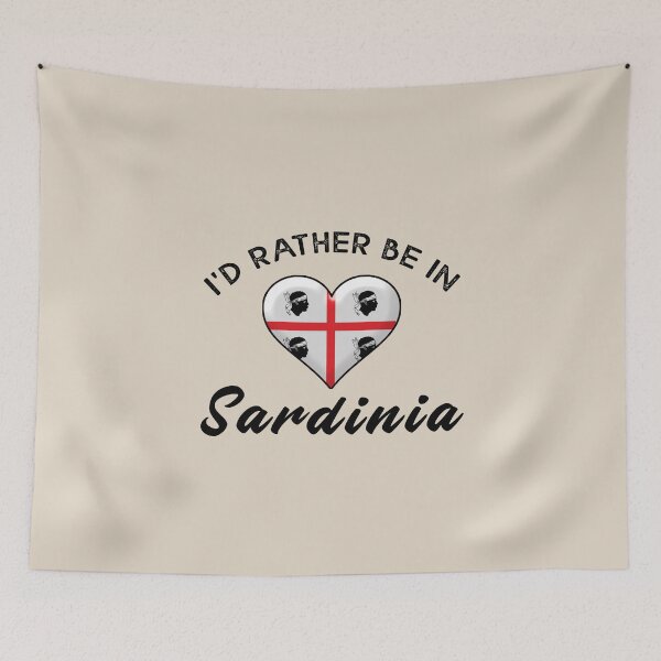 Item preview, I'd rather be in Sardinia. With the Flag of Sardinia. designed and sold by obedtheartist.