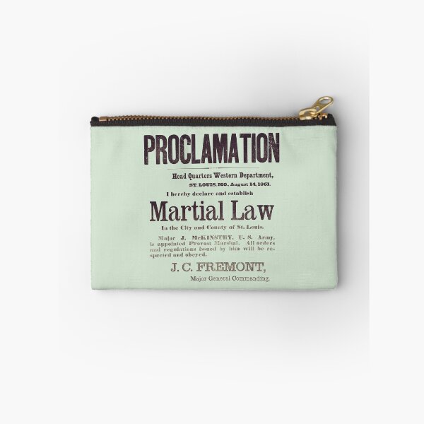 Item preview, Proclamation Of Martial Law by General Fremont - St. Louis 1861 designed and sold by warishellstore.