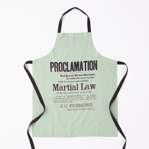 Item preview, Proclamation Of Martial Law by General Fremont - St. Louis 1861 designed and sold by warishellstore.