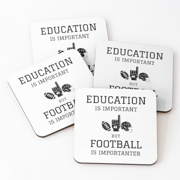 Item preview, Education Is Important But Football Is Importanter (Funny Football Design) designed and sold by molamode.