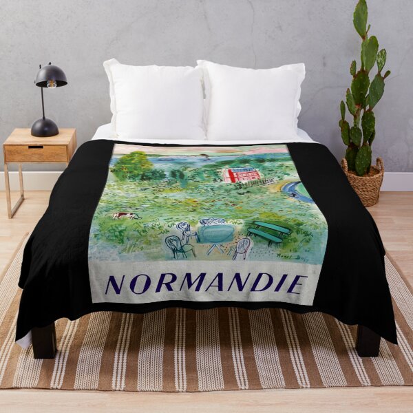 Item preview, retro classic Normandie poster designed and sold by CorasPosters.