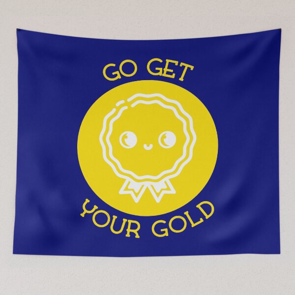 Item preview, Go get your gold Kawaii Medal designed and sold by KawaiiPark.