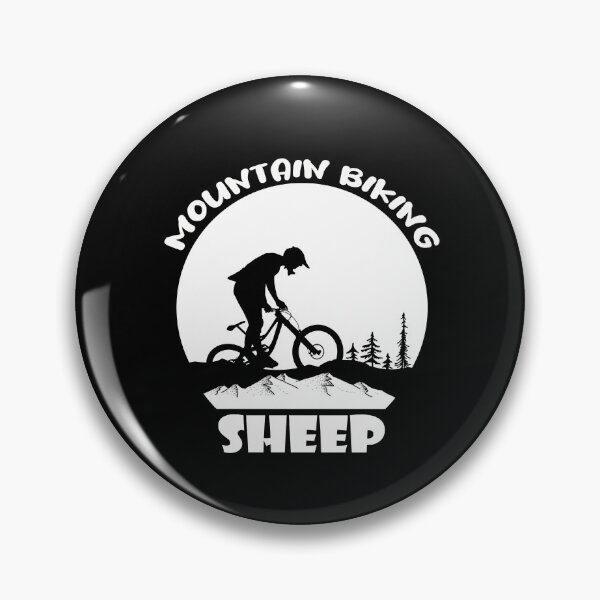 Item preview, Mountain Biking Sheep Funny Quote Mountain Bikes designed and sold by peachyline.