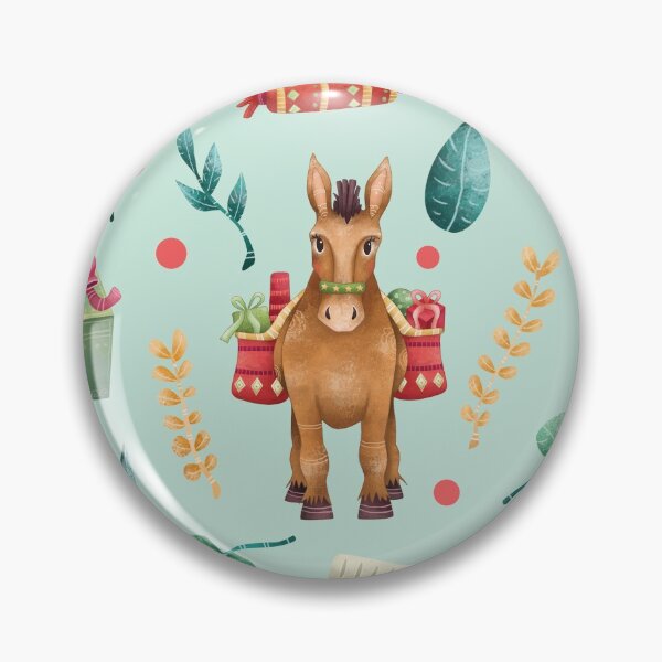 Item preview, Christmas Donkey, Farm Animal, Funny Xmas Donkey, Merry Christmas designed and sold by StrayLeaves.