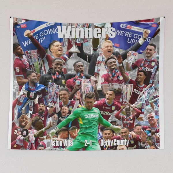 Item preview, Aston Villa Play-off Final artwork poster print designed and sold by madein1874.