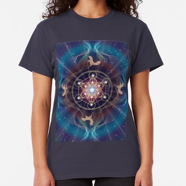 Metatron's Cube - Merkabah - Peace and Balance Classic T-Shirt