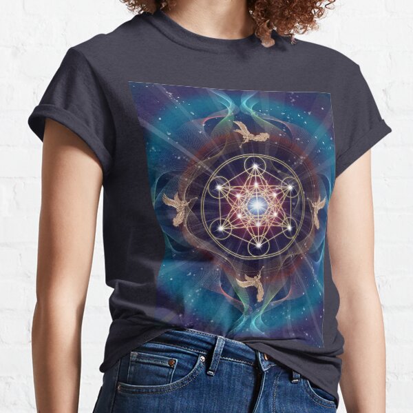 Metatrons Würfel - Merkabah - Frieden und Gleichgewicht Classic T-Shirt