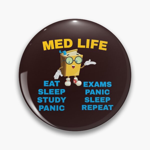 Item preview, med life, eat sleep study panic exams  sleep repeat designed and sold by doctors-apparel.