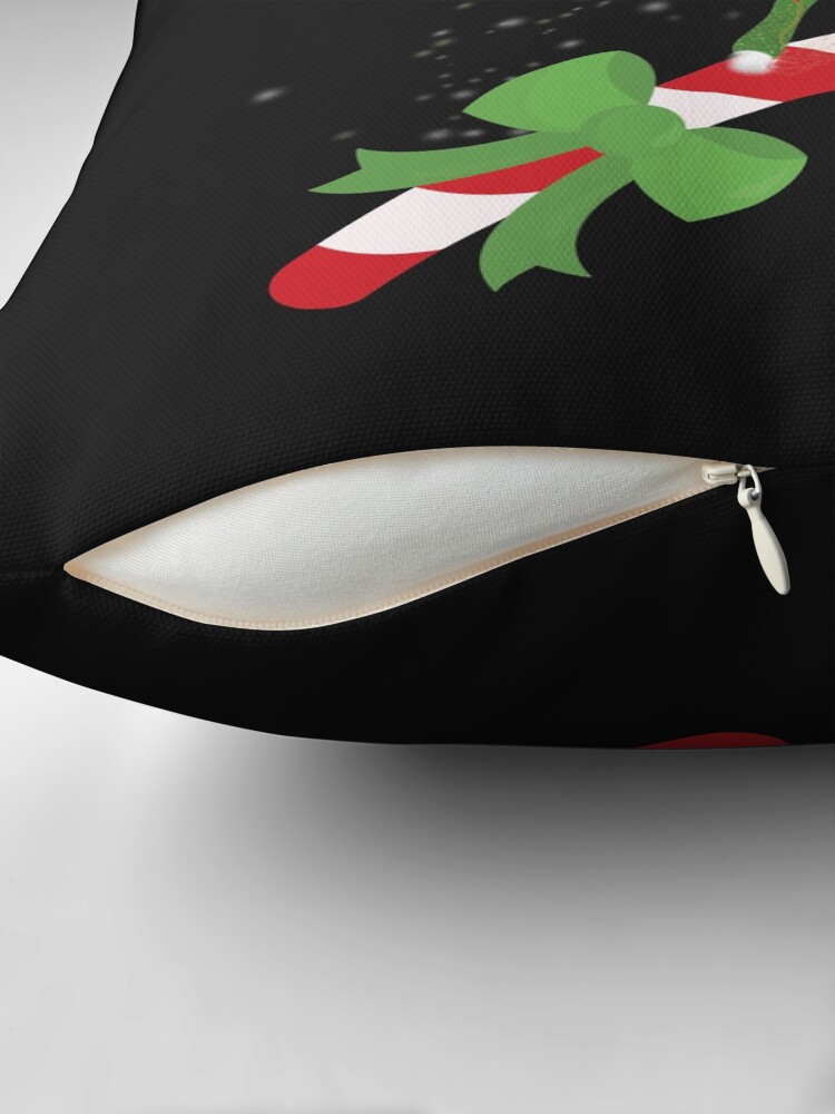 Thumbnail 2 of 4, Pillow, Fairy Merry and The Matching Candy Cane™ designed and sold by TeelieTurner.