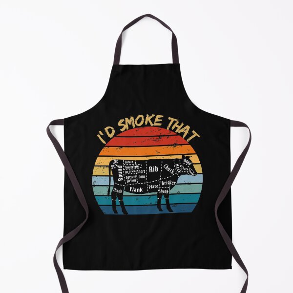 Item preview, I'd Smoke That Cow BBQ Grilling Smoker Vintage BBQ Gift designed and sold by enjoytheshirt.