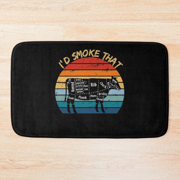 Item preview, I'd Smoke That Cow BBQ Grilling Smoker Vintage BBQ Gift designed and sold by enjoytheshirt.