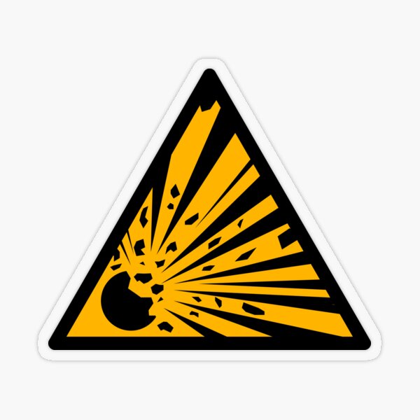 Item preview, Explosive Symbol Clean Dark designed and sold by borntactical.
