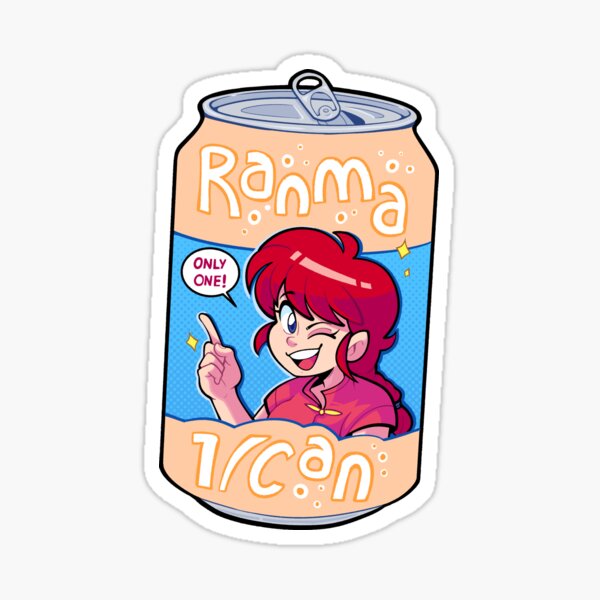 Ranma 1/2 lata de refresco Pegatina