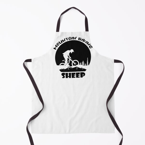 Item preview, Mountain Biking Sheep Funny Quote Mountain Bikes Black White designed and sold by peachyline.
