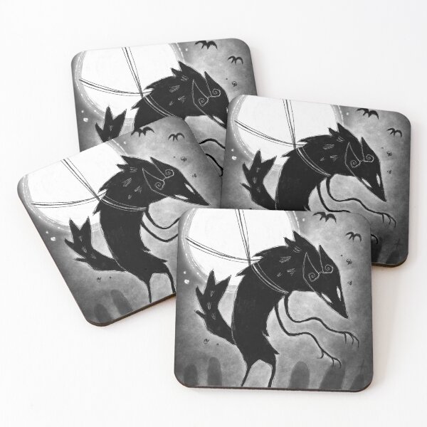 Item preview, "Werewolf and the Moon" Graveyard Mosnter designed and sold by meljenart.