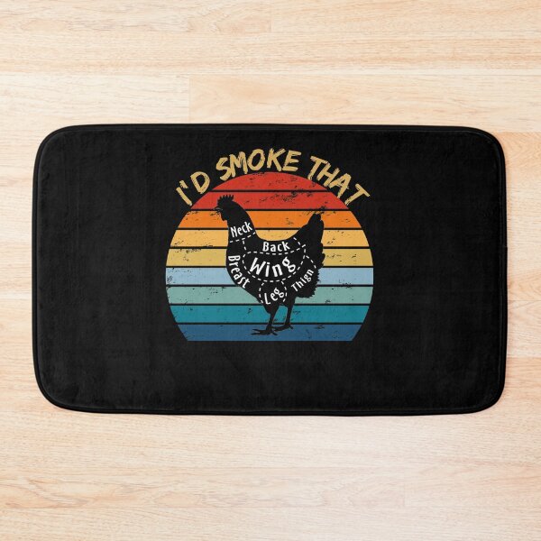 Item preview, Funny Vintage I'd Smoke That Chicken BBQ Grilling Smoker designed and sold by enjoytheshirt.