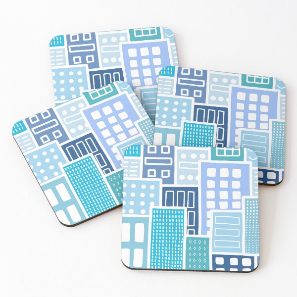 Item preview, Blue City Buildings designed and sold by passionatelyem.