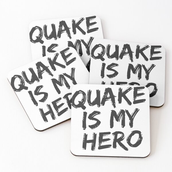 Item preview, QUAKE IS MY HERO - BLACK designed and sold by Agent34.