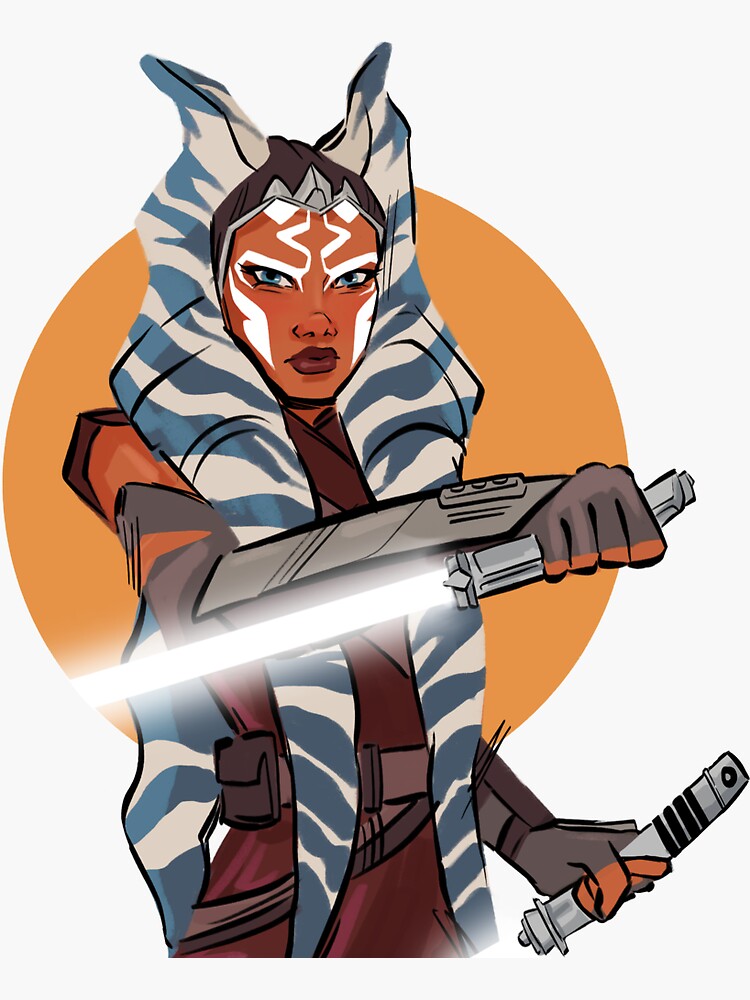 "Rebels Ahsoka Redesign" Sticker for Sale by avasketches Redbubble
