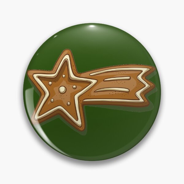 Item preview, Christmas Gingerbread Falling Star Cookie designed and sold by rocketdandy.