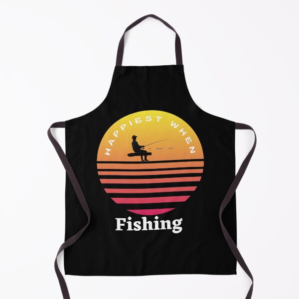 Item preview, Happiest when fishing designed and sold by Cafecreative.