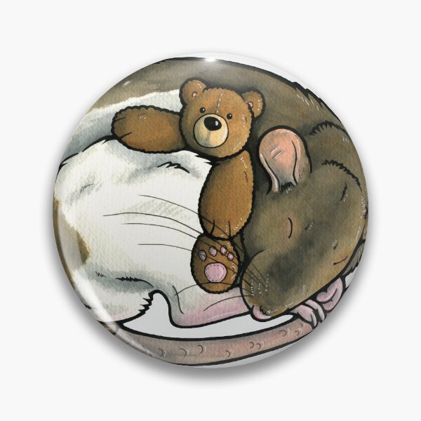 Item preview, Sleeping agouti hooded rat designed and sold by animalartbyjess.
