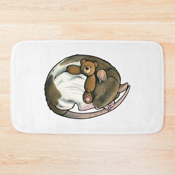 Item preview, Sleeping agouti hooded rat designed and sold by animalartbyjess.