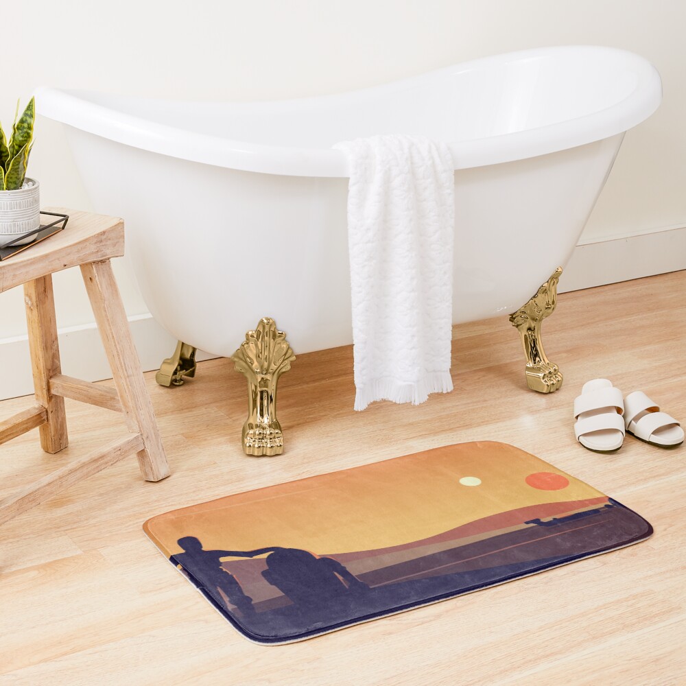Tatooine Sunset Bath Mat