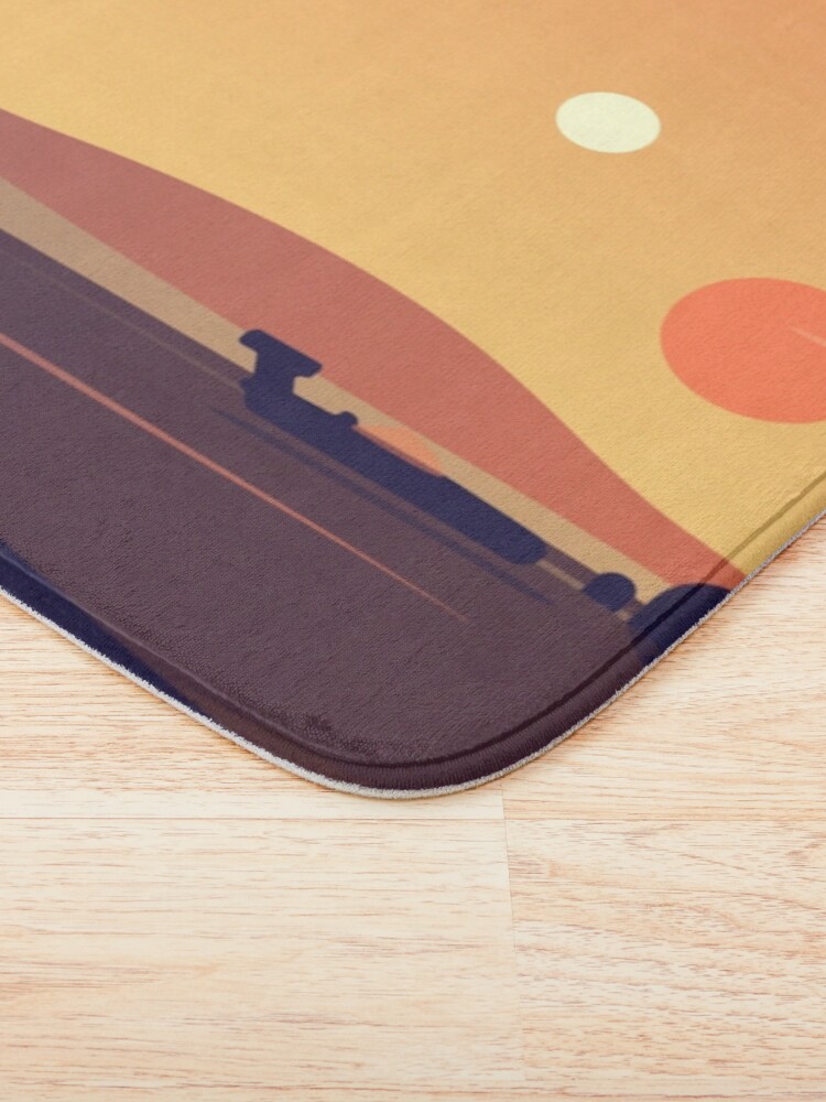 Alternate view of Tatooine Sunset Bath Mat