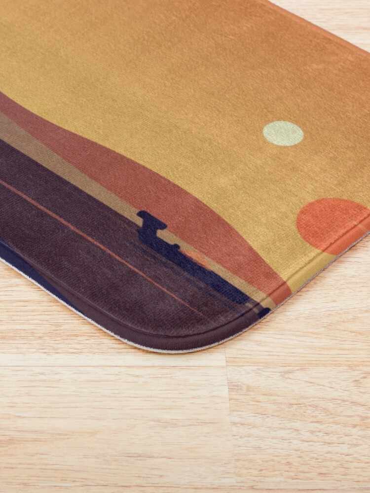 Alternate view of Tatooine Sunset Bath Mat