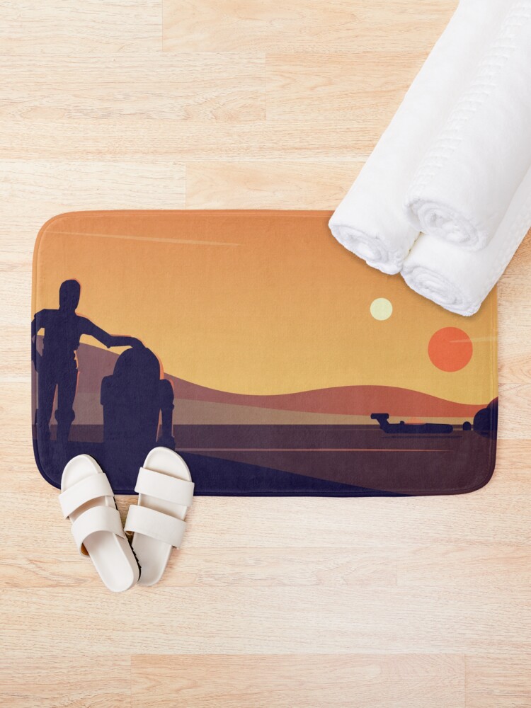 Alternate view of Tatooine Sunset Bath Mat