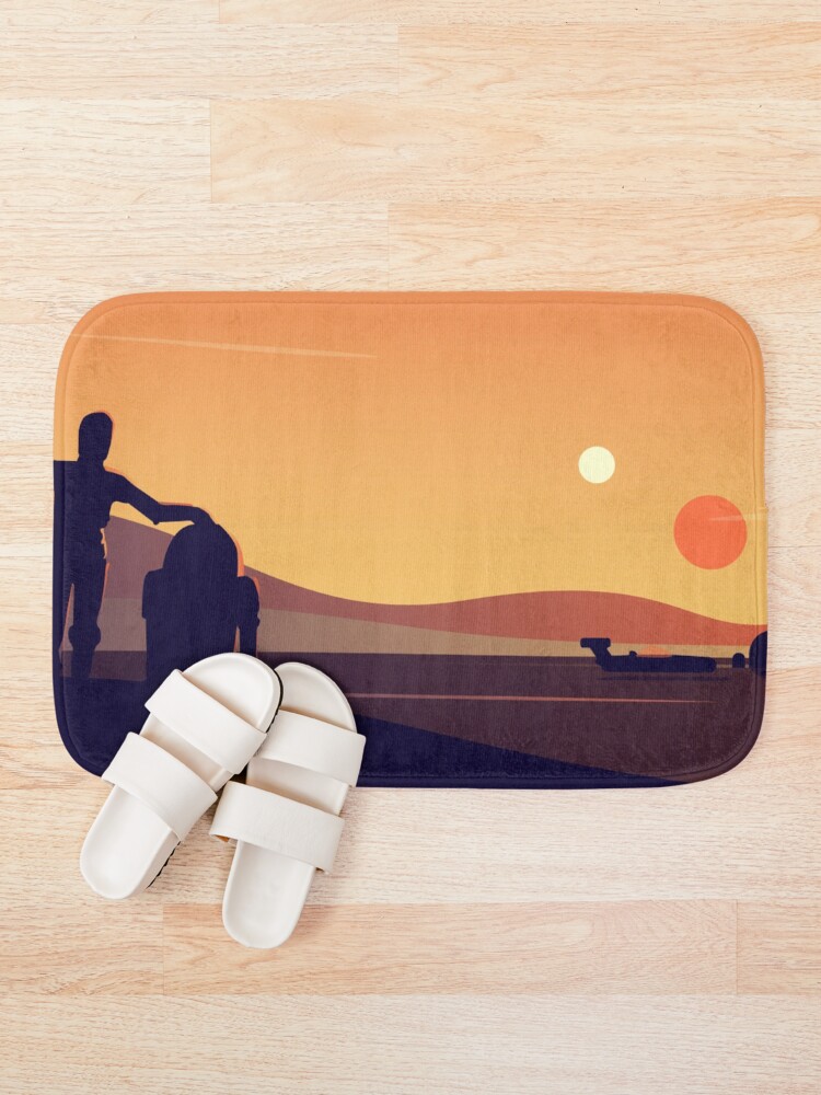 Alternate view of Tatooine Sunset Bath Mat