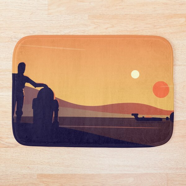 Tatooine Sunset Bath Mat