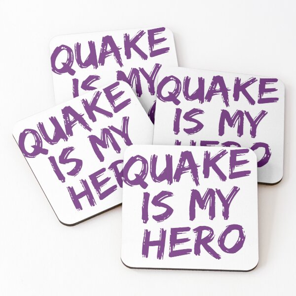Item preview, QUAKE IS MY HERO - PURPLE designed and sold by Agent34.