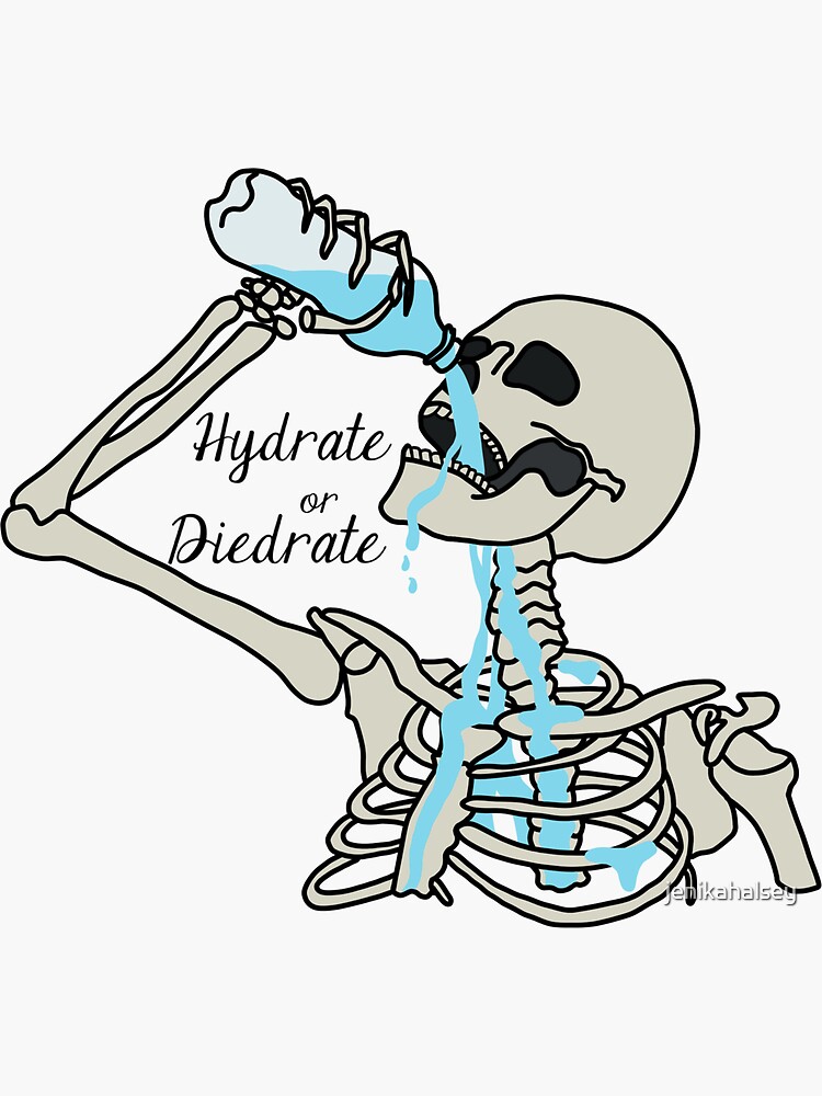 Thumbnail 3 of 3, Sticker, Hydrate or Diedrate designed and sold by jenikahalsey.