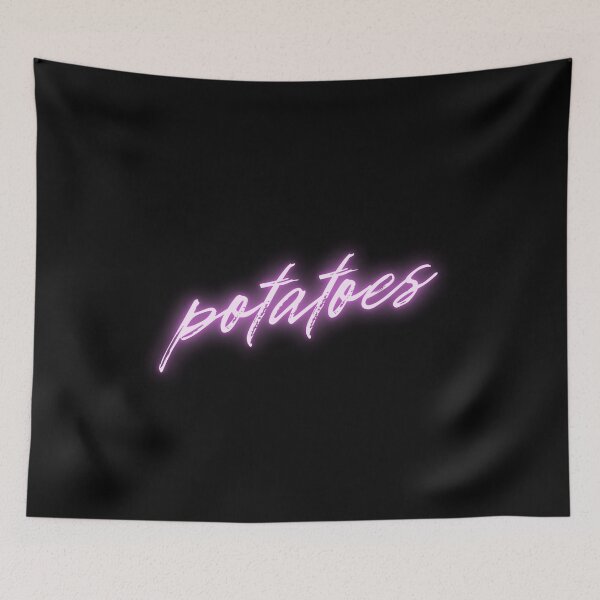 Item preview, Potatoes Neon Pink Designer Logo designed and sold by MixedBagMerch.