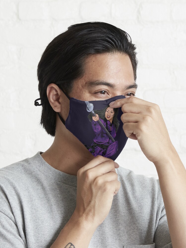 Alternate view of Mulan in Purple Mask