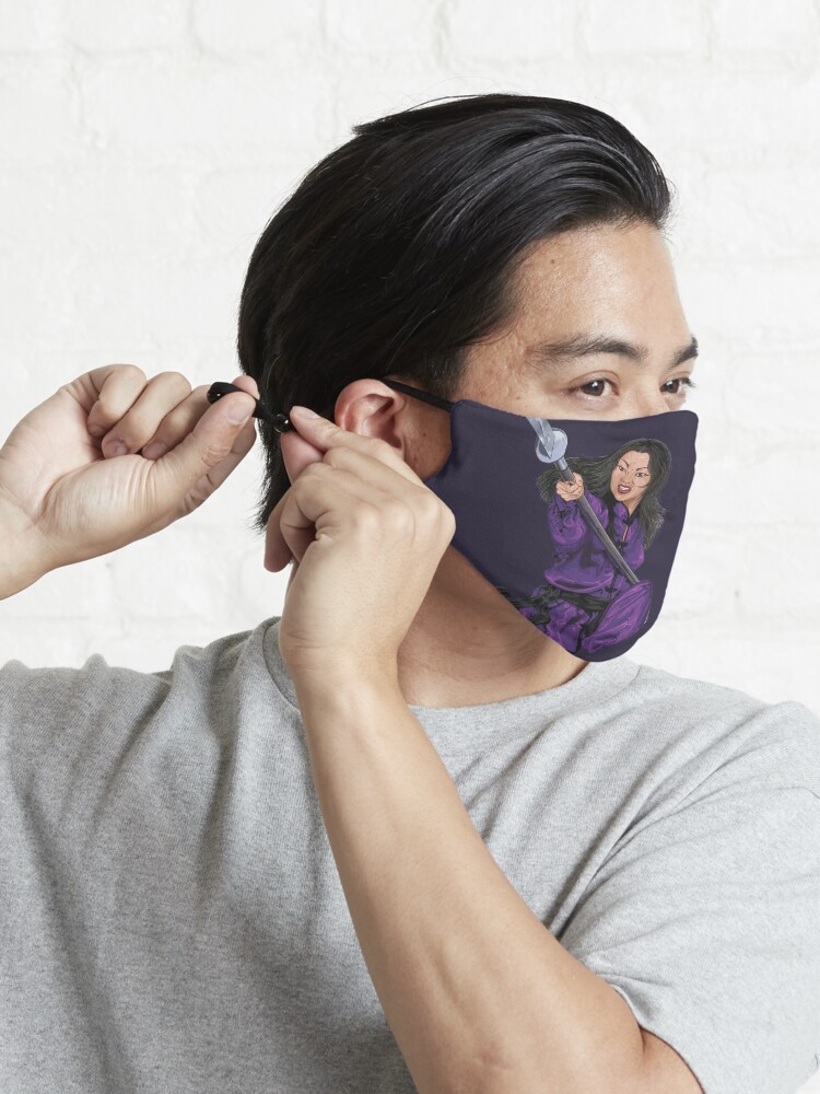 Alternate view of Mulan in Purple Mask