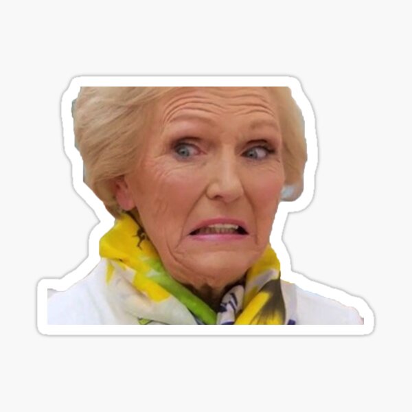 Item preview, Suprised Mary Berry face designed and sold by TheBritishShop.