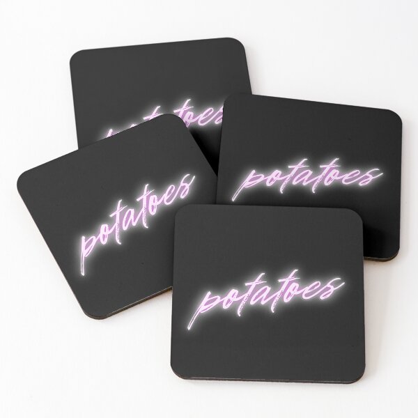 Item preview, Potatoes Neon Pink Designer Logo designed and sold by MixedBagMerch.