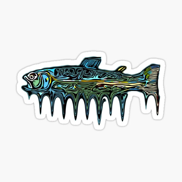 TeeShirtPalace | Rainbow Trout Fish Lover Santa Ugly Rainbow Trout  Christmas Funny Gift Flat Bill Trucker Hat