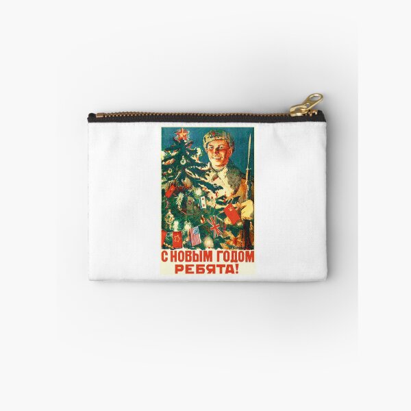 Item preview, "Happy new year guys!" - Soviet New Year Christmas WW2 WWII Soldier Soviet poster Soviet Propoganda PosterartUSSR designed and sold by ArtFay.