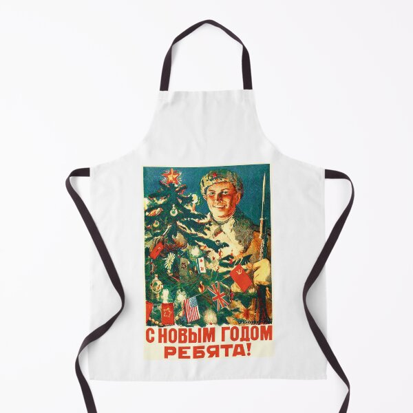 Item preview, "Happy new year guys!" - Soviet New Year Christmas WW2 WWII Soldier Soviet poster Soviet Propoganda PosterartUSSR designed and sold by ArtFay.