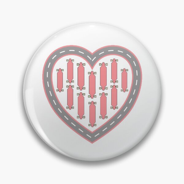 Item preview, Longboard Love Heart designed and sold by Fangpunk.