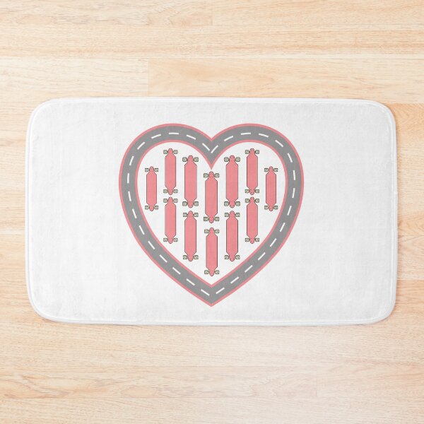Item preview, Longboard Love Heart designed and sold by Fangpunk.