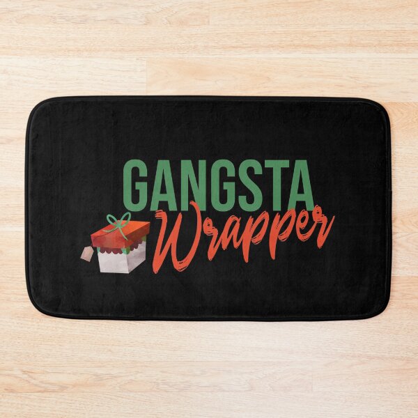 Item preview, Gangsta Wrapper, Christmas pun designed and sold by DeliriousSteve.