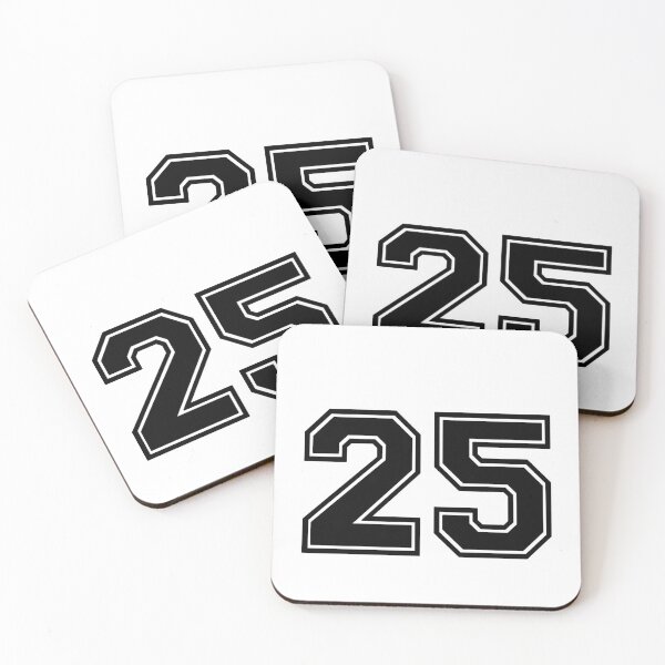 Item preview, Twenty five black Jersey number 25 fifth  designed and sold by Greenfieldlogo.
